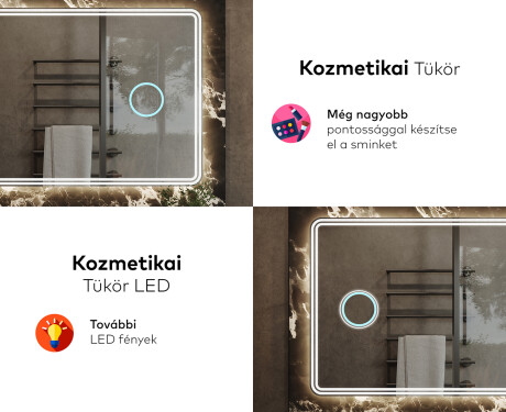 Fürdőszoba Tükör Világítással LED L148 #8